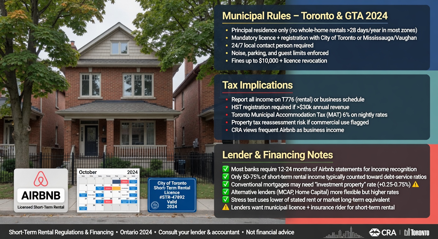 Toronto short-term rental regulations and licensing for Airbnb financing