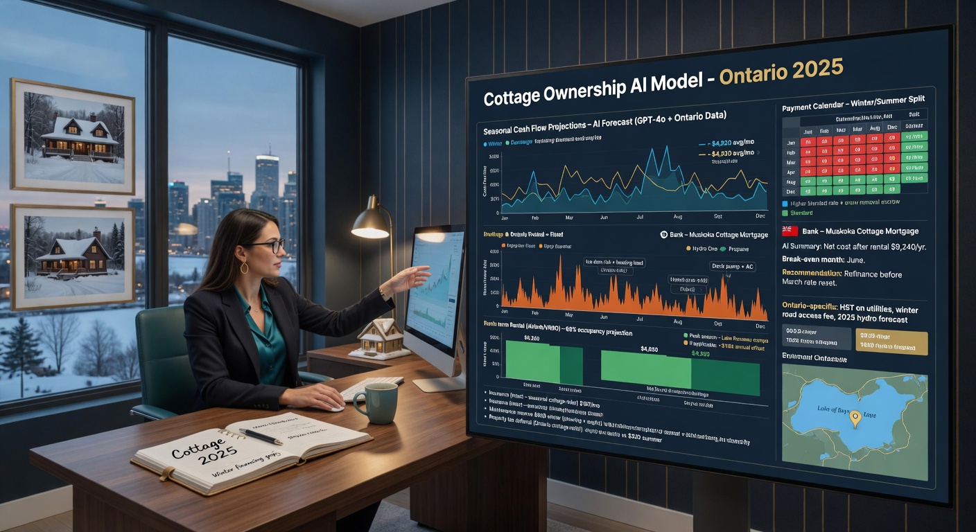 AI seasonal cash flow model for cottage financing
